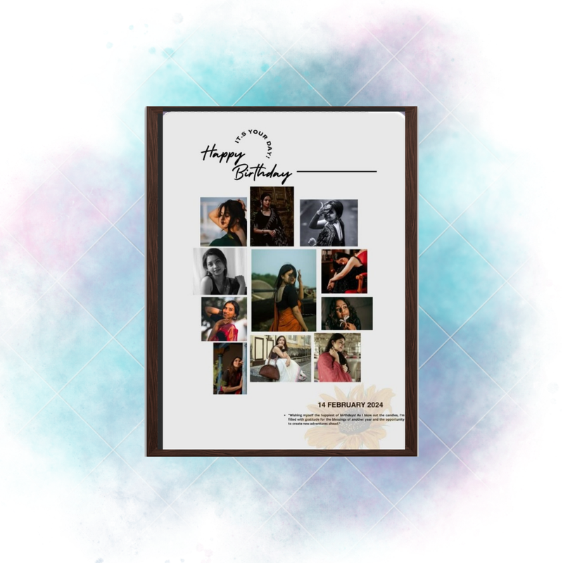 Birthday Customize Photo Frame